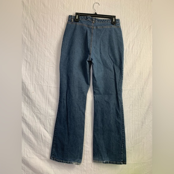 Vintage 80s Gloria Vanderbilt Denim Jeans Front Seam no Rear Pockets W Size 10 - Picture 6 of 8